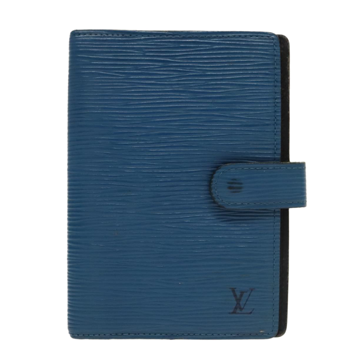 LOUIS VUITTON Epi Agenda PM Day Planner Cover Blue R20055 LV Auth 101295