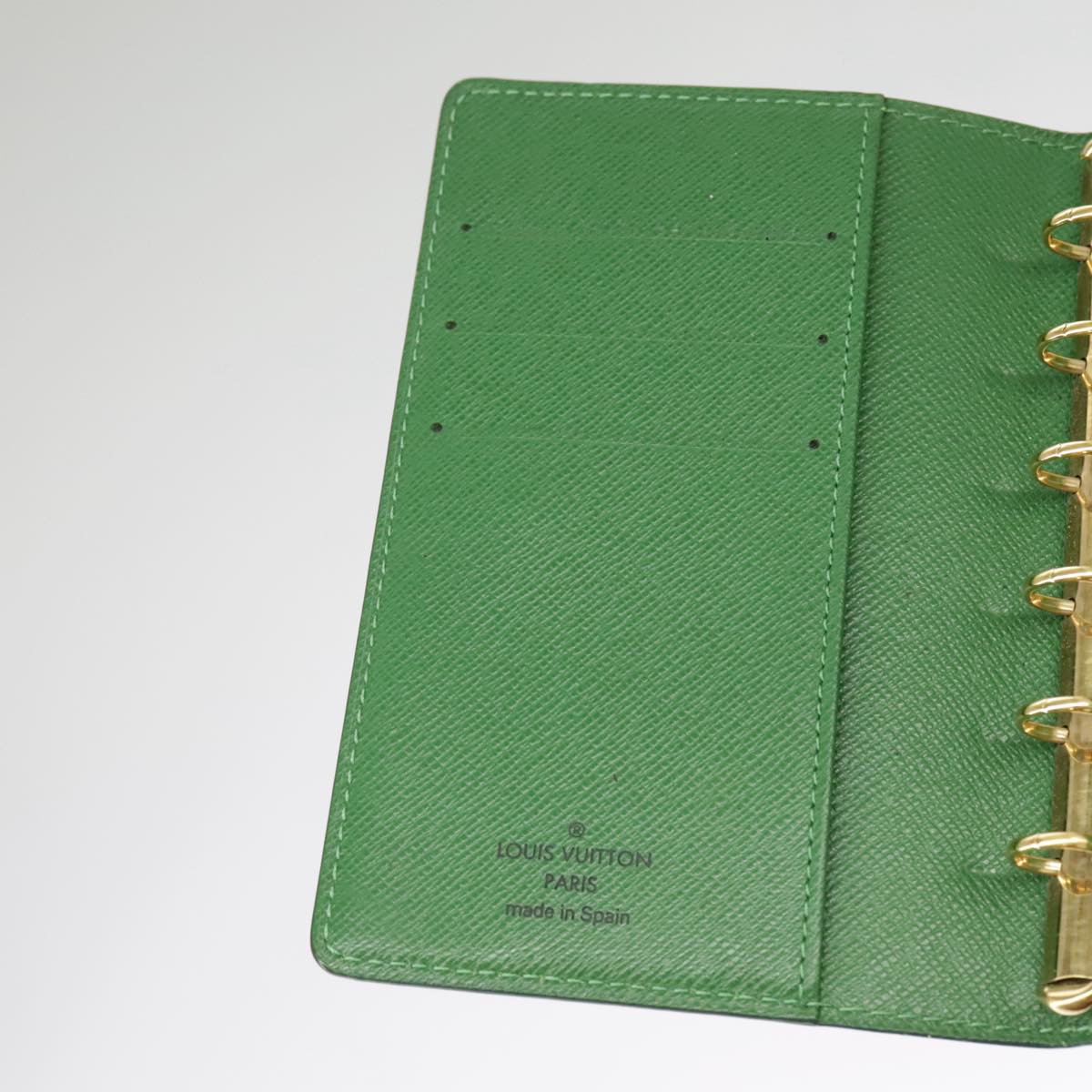 LOUIS VUITTON Epi Agenda PM Day Planner Cover Green R20054 LV Auth 101296