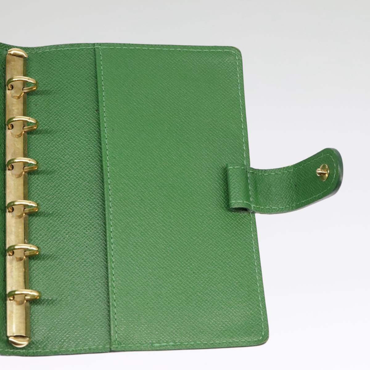 LOUIS VUITTON Epi Agenda PM Day Planner Cover Green R20054 LV Auth 101296