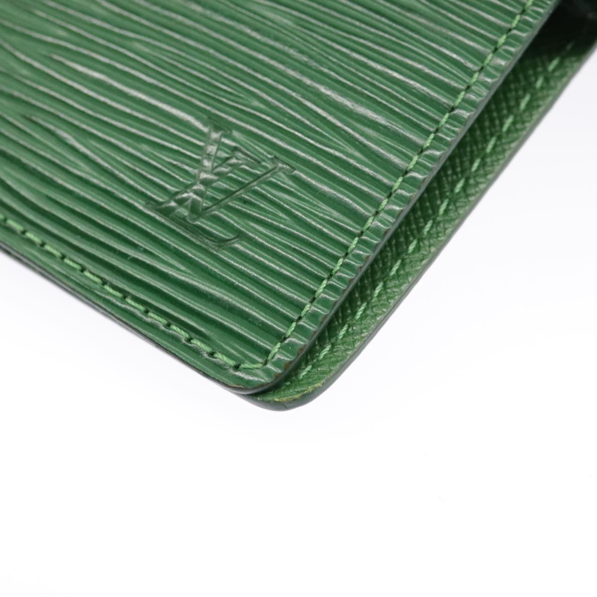 LOUIS VUITTON Epi Agenda PM Day Planner Cover Green R20054 LV Auth 101296