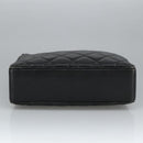 CHANEL Matelasse Hand Bag Caviar Skin Black CC Auth 101307A-5