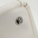 PRADA Canapalage Hand Bag Canvas White Silver 1BG350 Auth 101308SV-19