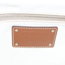 PRADA Canapalage Hand Bag Canvas White Silver 1BG350 Auth 101308SV-20