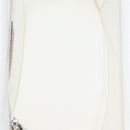 PRADA Canapalage Hand Bag Canvas White Silver 1BG350 Auth 101308SV-10