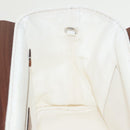 PRADA Canapalage Hand Bag Canvas White Silver 1BG350 Auth 101308SV-21