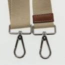 PRADA Canapalage Hand Bag Canvas White Silver 1BG350 Auth 101308SV-31