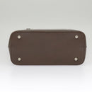 BURBERRY Nova Check Hand Bag Canvas Leather Beige Auth 101313-5