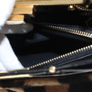 FENDI Pecan Peek A Boo Regular Hand Bag Mouton 2way Black Brown Auth 101314SV-28