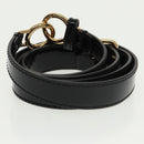 FENDI Pecan Peek A Boo Regular Hand Bag Mouton 2way Black Brown Auth 101314SV-31