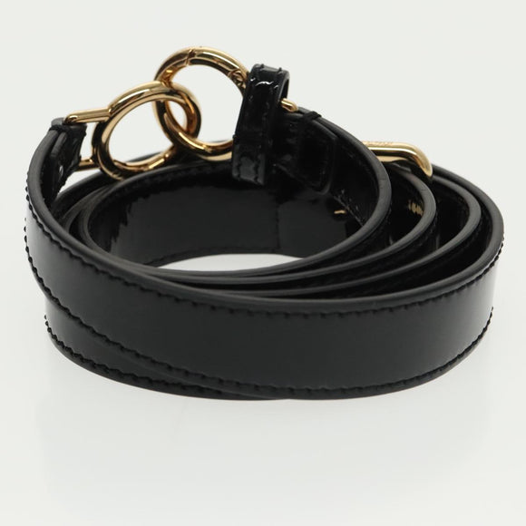 FENDI Pecan Peek A Boo Regular Hand Bag Mouton 2way Black Brown Auth 101314SV