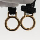 FENDI Pecan Peek A Boo Regular Hand Bag Mouton 2way Black Brown Auth 101314SV-33