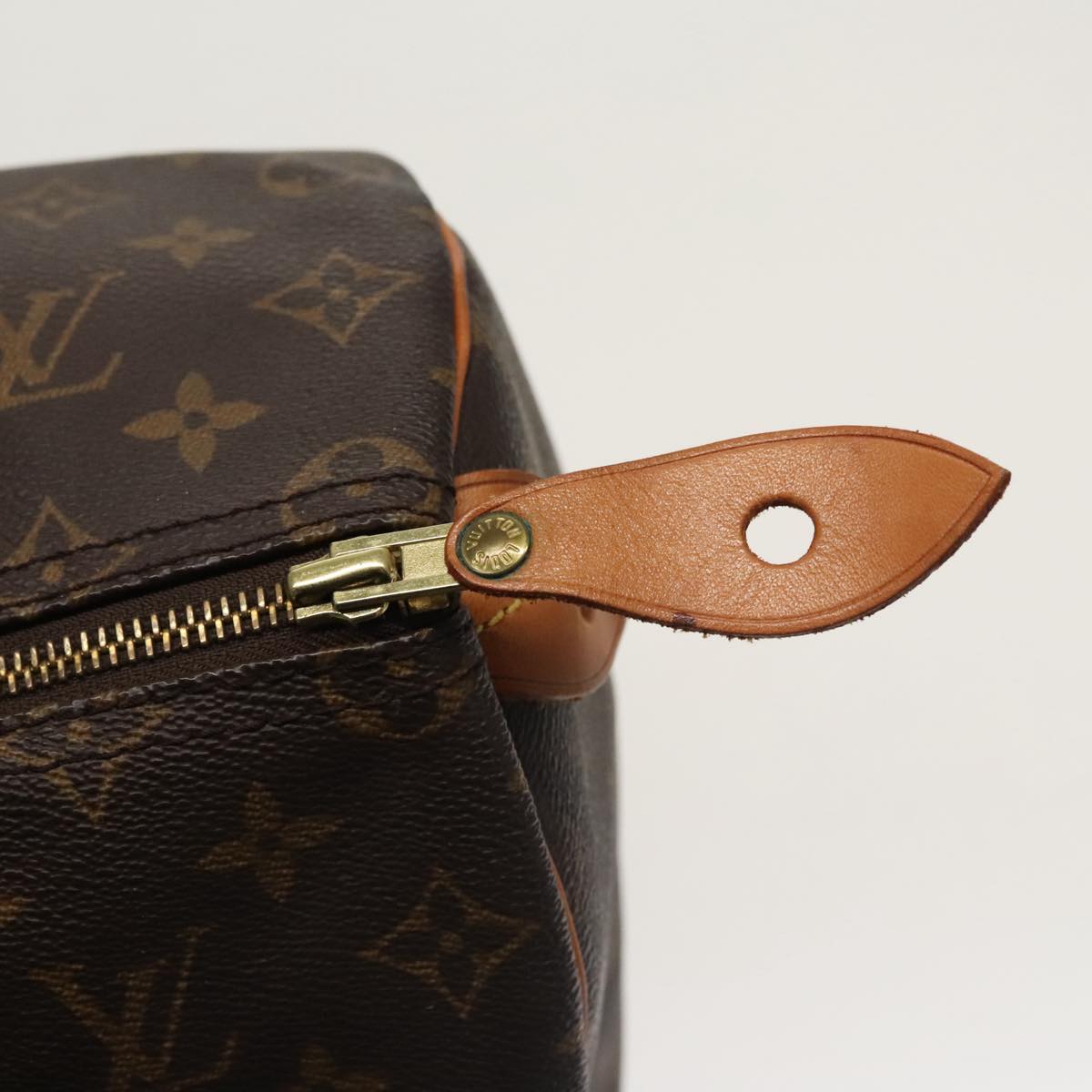 LOUIS VUITTON Monogram Speedy 35 Hand Bag M41524 LV Auth 101321