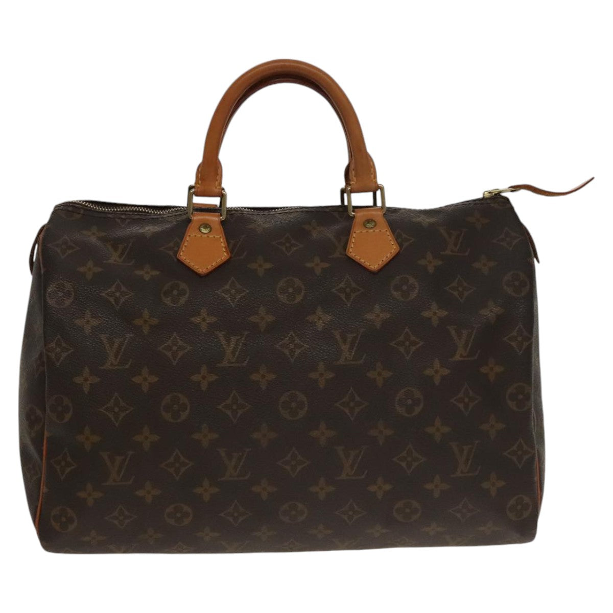 LOUIS VUITTON Monogram Speedy 35 Hand Bag M41524 LV Auth 101321