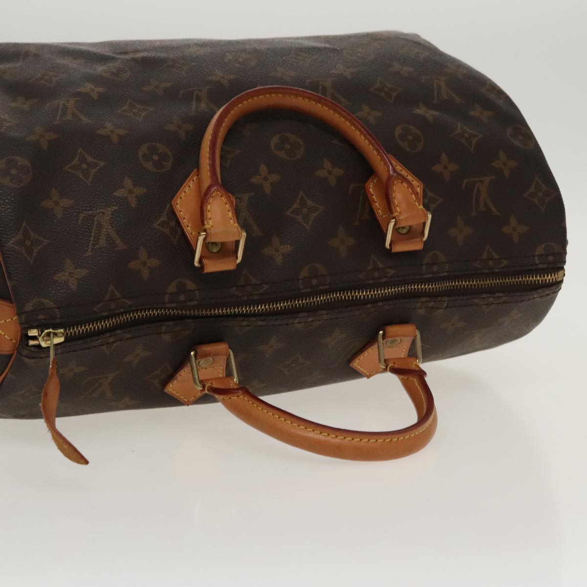 LOUIS VUITTON Monogram Speedy 35 Hand Bag M41524 LV Auth 101321