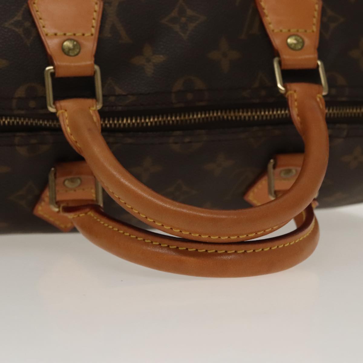 LOUIS VUITTON Monogram Speedy 35 Hand Bag M41524 LV Auth 101321