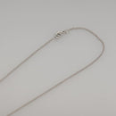 CHANEL Necklace metal Silver CC Auth 101323A-12