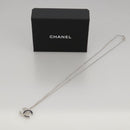 CHANEL Necklace metal Silver CC Auth 101323A-15