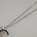 CHANEL Necklace metal Silver CC Auth 101323A-3