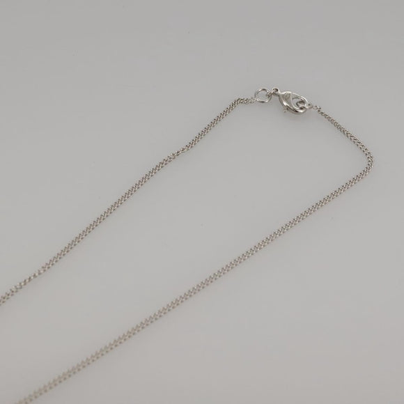 CHANEL Necklace metal Silver CC Auth 101323A