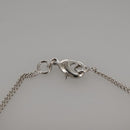 CHANEL Necklace metal Silver CC Auth 101323A-6