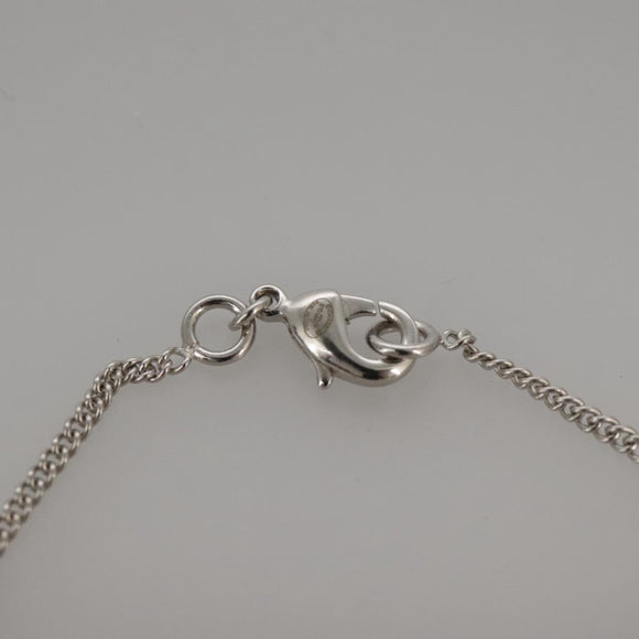 CHANEL Necklace metal Silver CC Auth 101323A