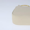 BVLGARI Serpenti Accessory Pouch Leather White Gold Auth 101324SA-8