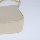 BVLGARI Serpenti Accessory Pouch Leather White Gold Auth 101324SA-15