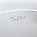 BVLGARI Serpenti Accessory Pouch Leather White Gold Auth 101324SA-20