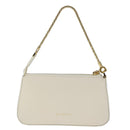 BVLGARI Serpenti Accessoiretasche Leder Weißgold Auth 101324SA-2
