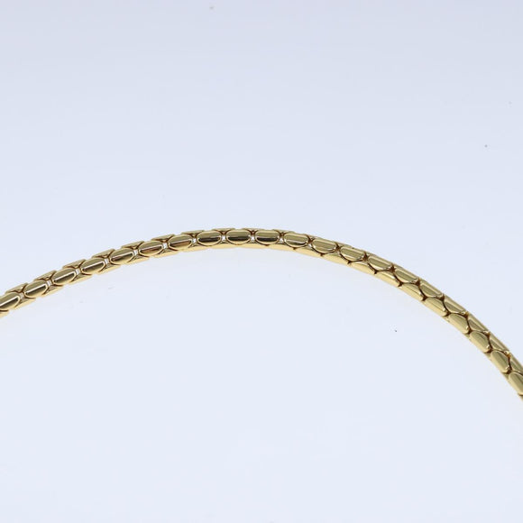 BVLGARI Serpenti Accessory Pouch Leather White Gold Auth 101324SA