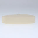 BVLGARI Serpenti Accessory Pouch Leather White Gold Auth 101324SA-5