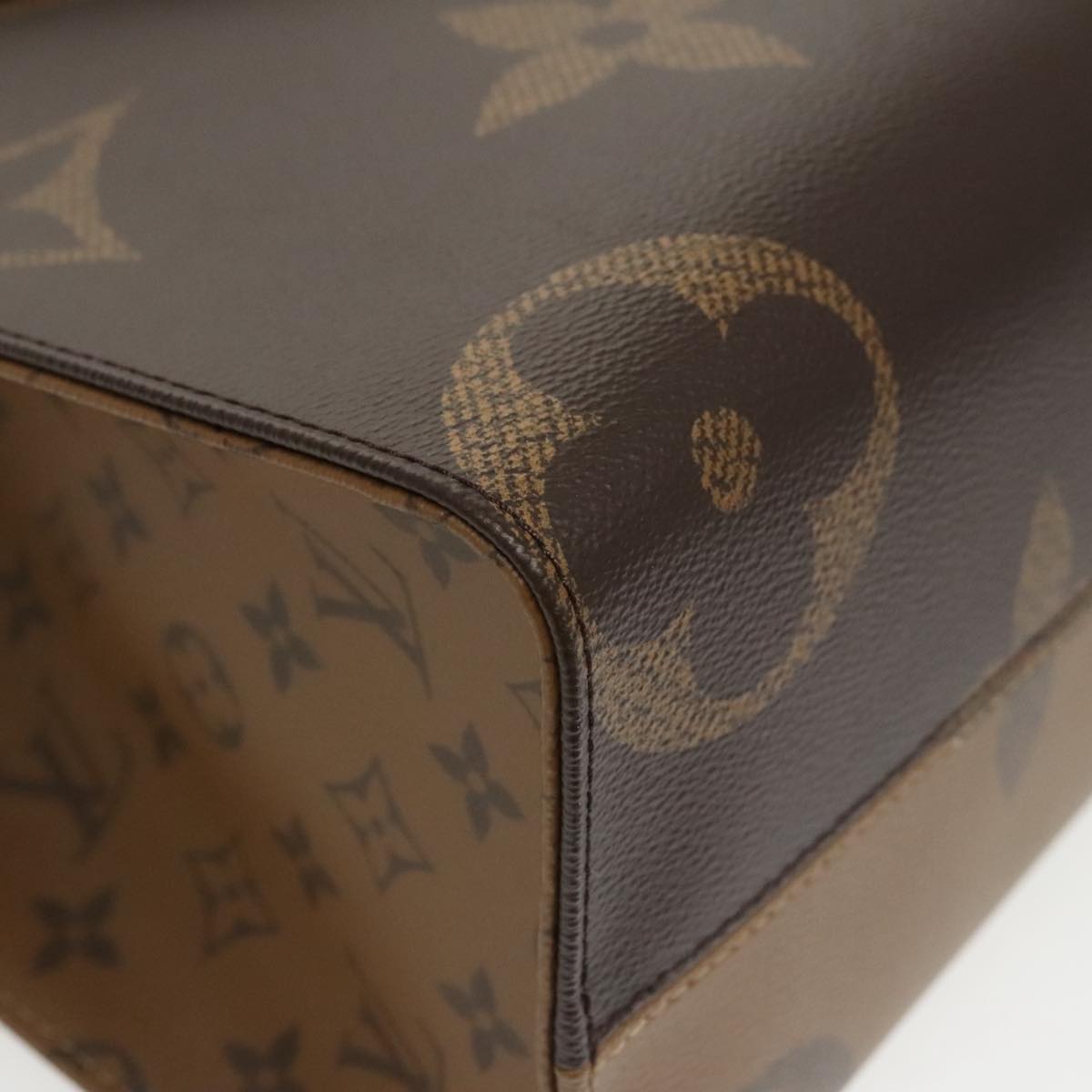 LOUIS VUITTON Monogram Reverse Giant On The Go MM Tote Bag M45321 Auth 101327SA