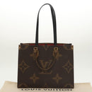 LOUIS VUITTON Monogram Reverse Giant On The Go MM Tote Bag M45321 Auth 101327SA-12