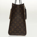 LOUIS VUITTON Monogram Reverse Giant On The Go MM Tote Bag M45321 Auth 101327SA-3