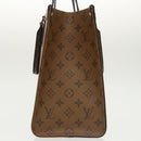 LOUIS VUITTON Monogram Reverse Giant On The Go MM Tote Bag M45321 Auth 101327SA-4