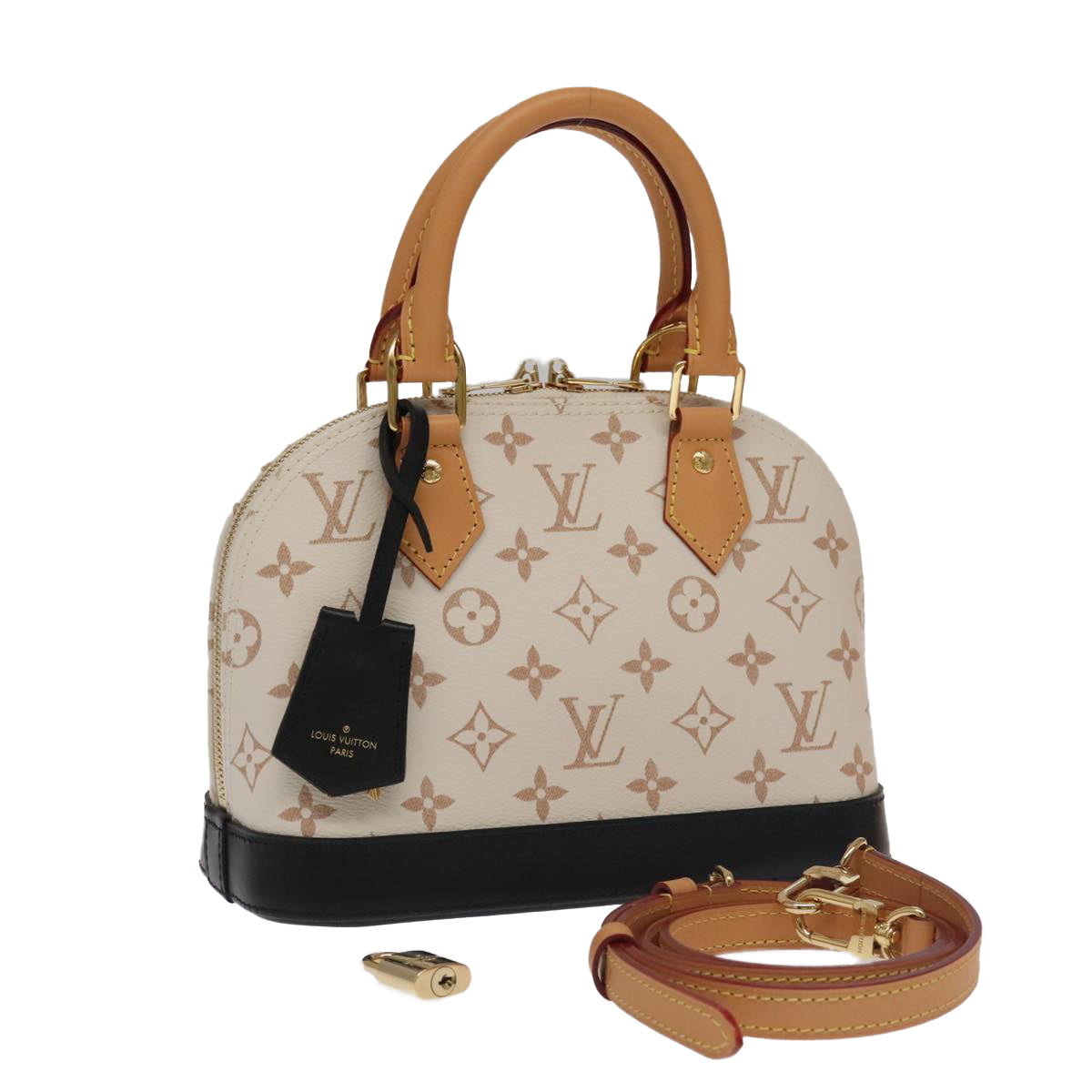 LOUIS VUITTON Monogram Dune Alma BB Hand Bag 2way M46922 LV Auth 101328S