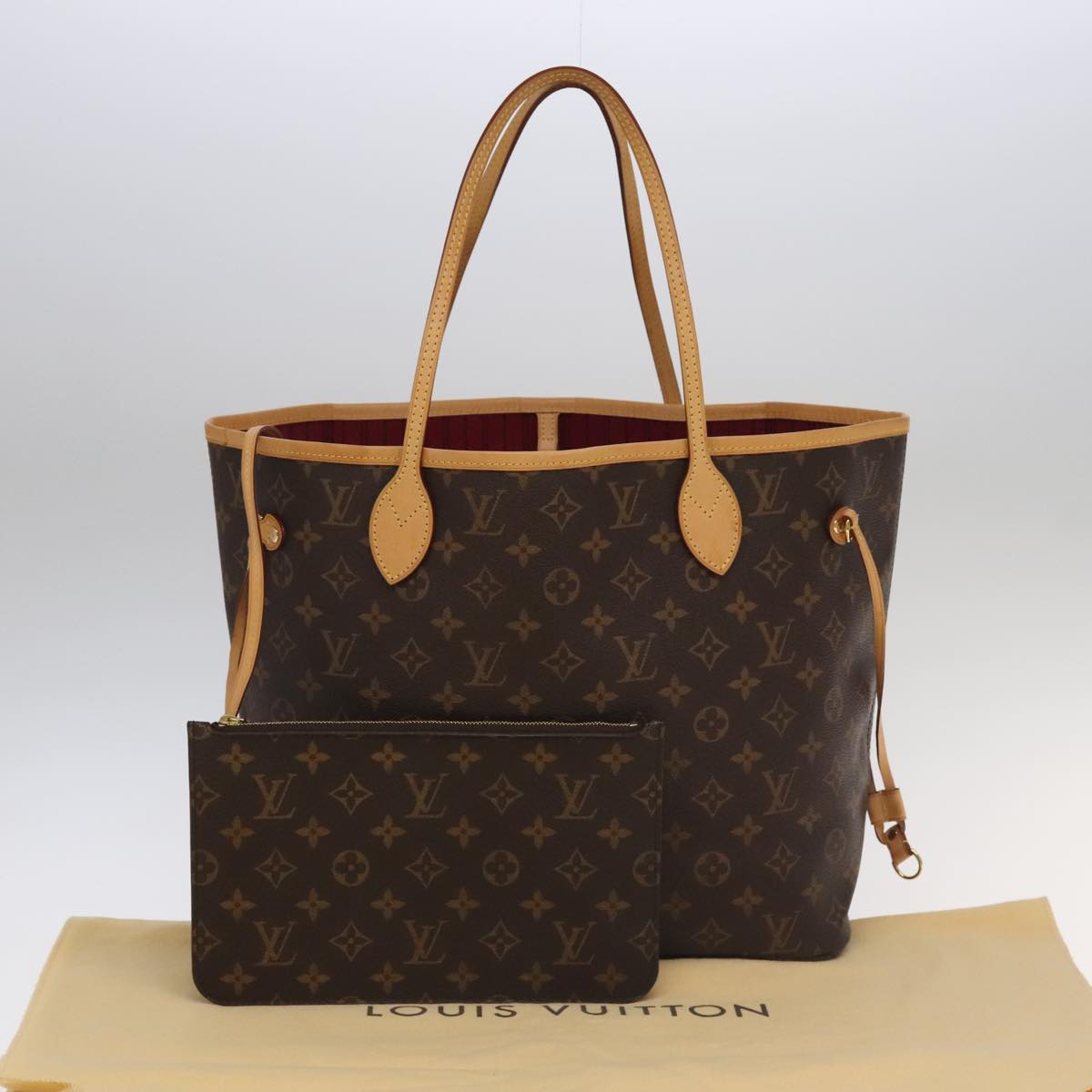 LOUIS VUITTON Monogram Neverfull MM Tote Bag M40156 LV Auth 101331A