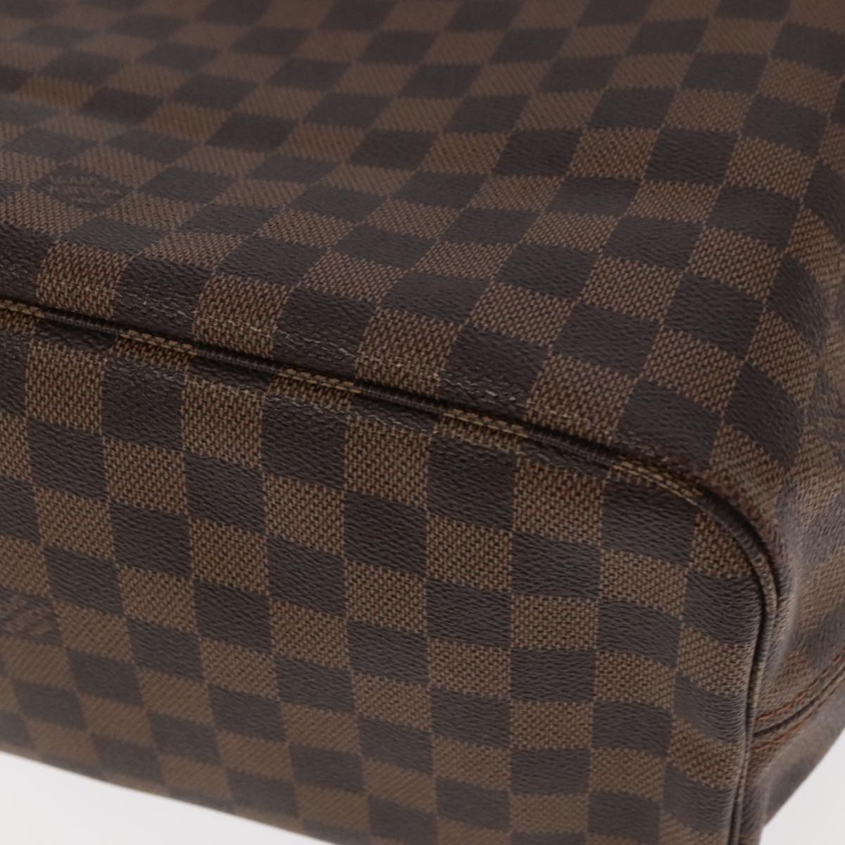 LOUIS VUITTON Damier Ebene Neverfull MM Tote Bag N51105 LV Auth 101332A