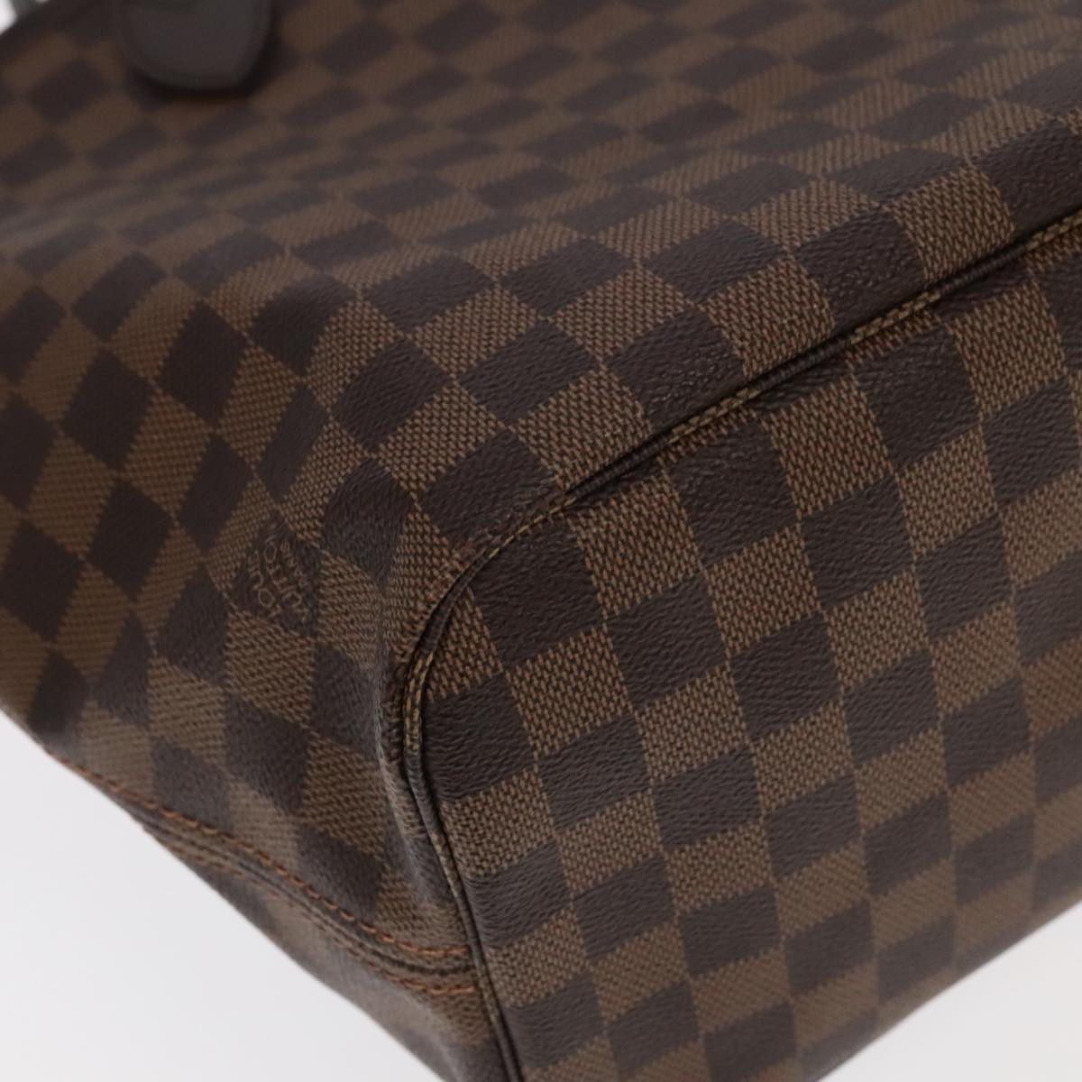 LOUIS VUITTON Damier Ebene Neverfull MM Tote Bag N51105 LV Auth 101332A