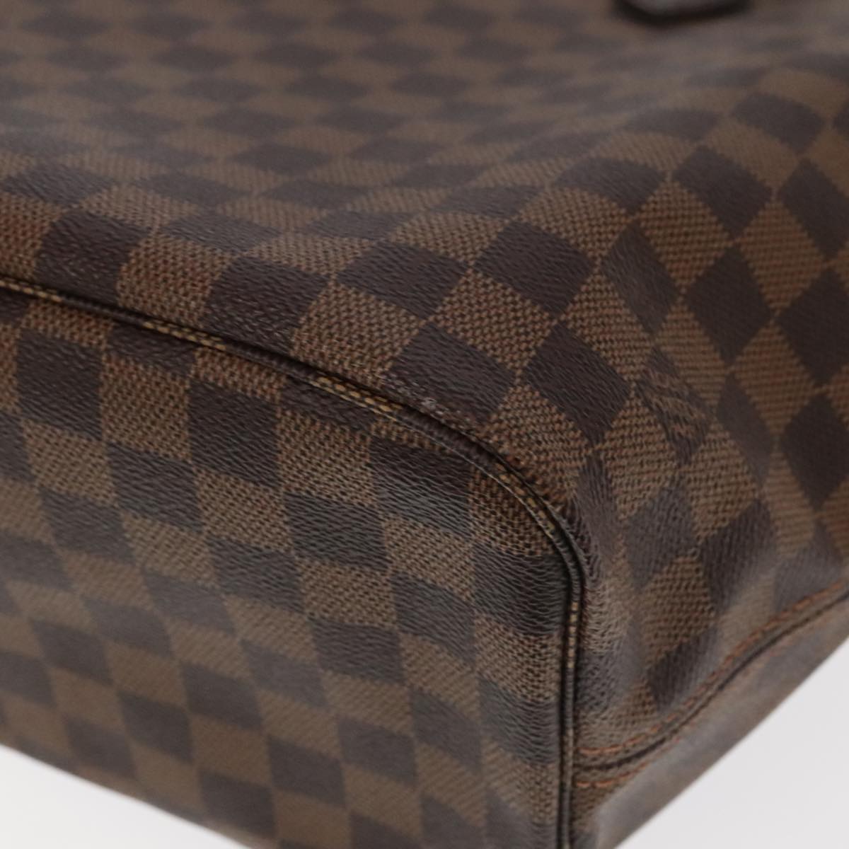 LOUIS VUITTON Damier Ebene Neverfull MM Tote Bag N51105 LV Auth 101332A