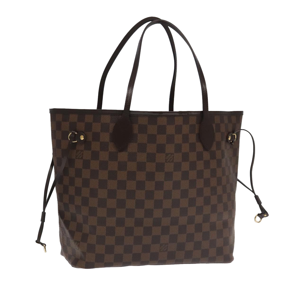 LOUIS VUITTON Damier Ebene Neverfull MM Tote Bag N51105 LV Auth 101332A