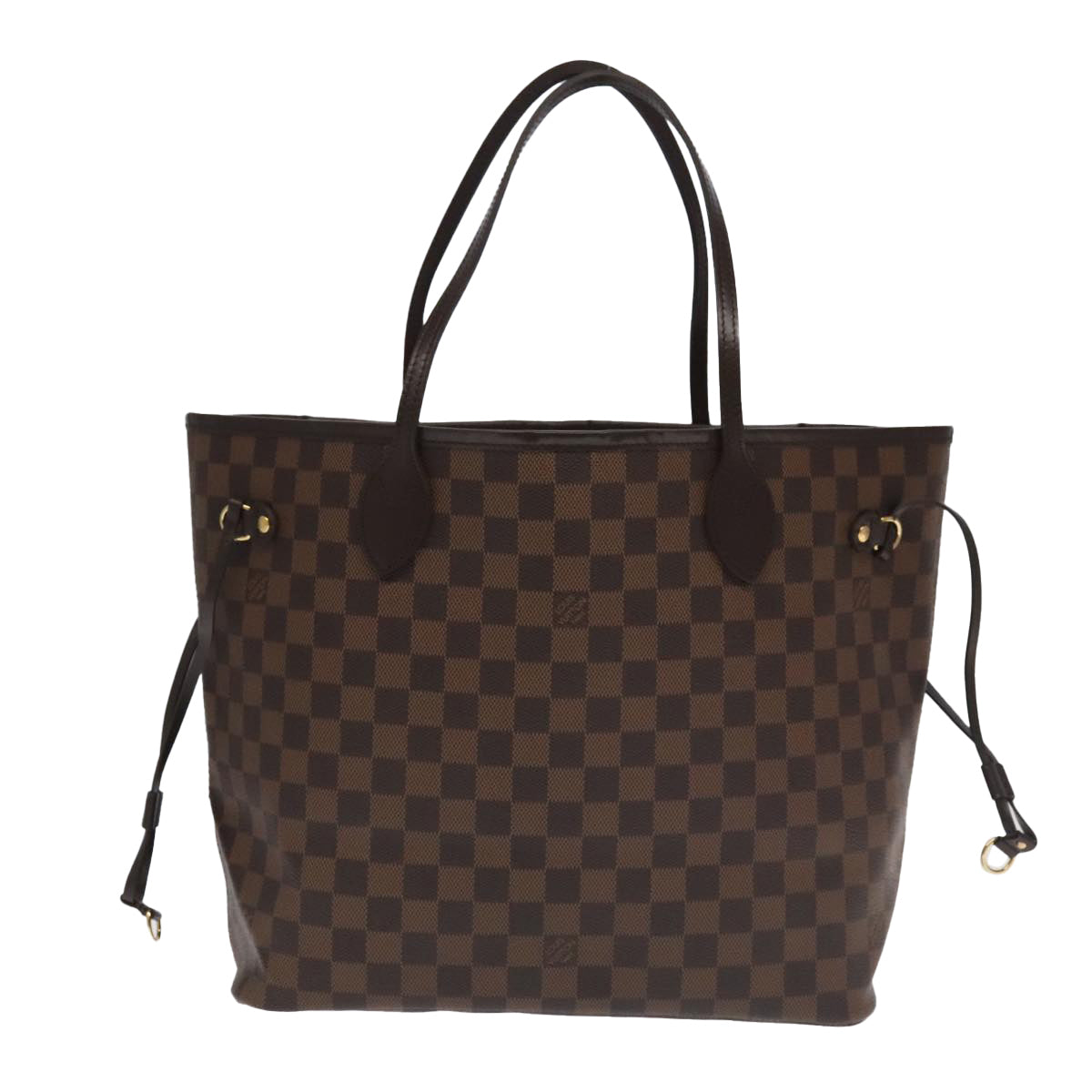 LOUIS VUITTON Damier Ebene Neverfull MM Tote Bag N51105 LV Auth 101332A