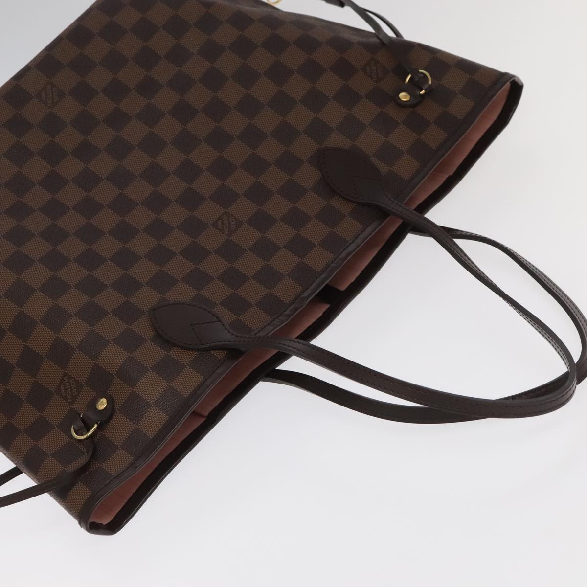 LOUIS VUITTON Damier Ebene Neverfull MM Tote Bag N51105 LV Auth 101332A