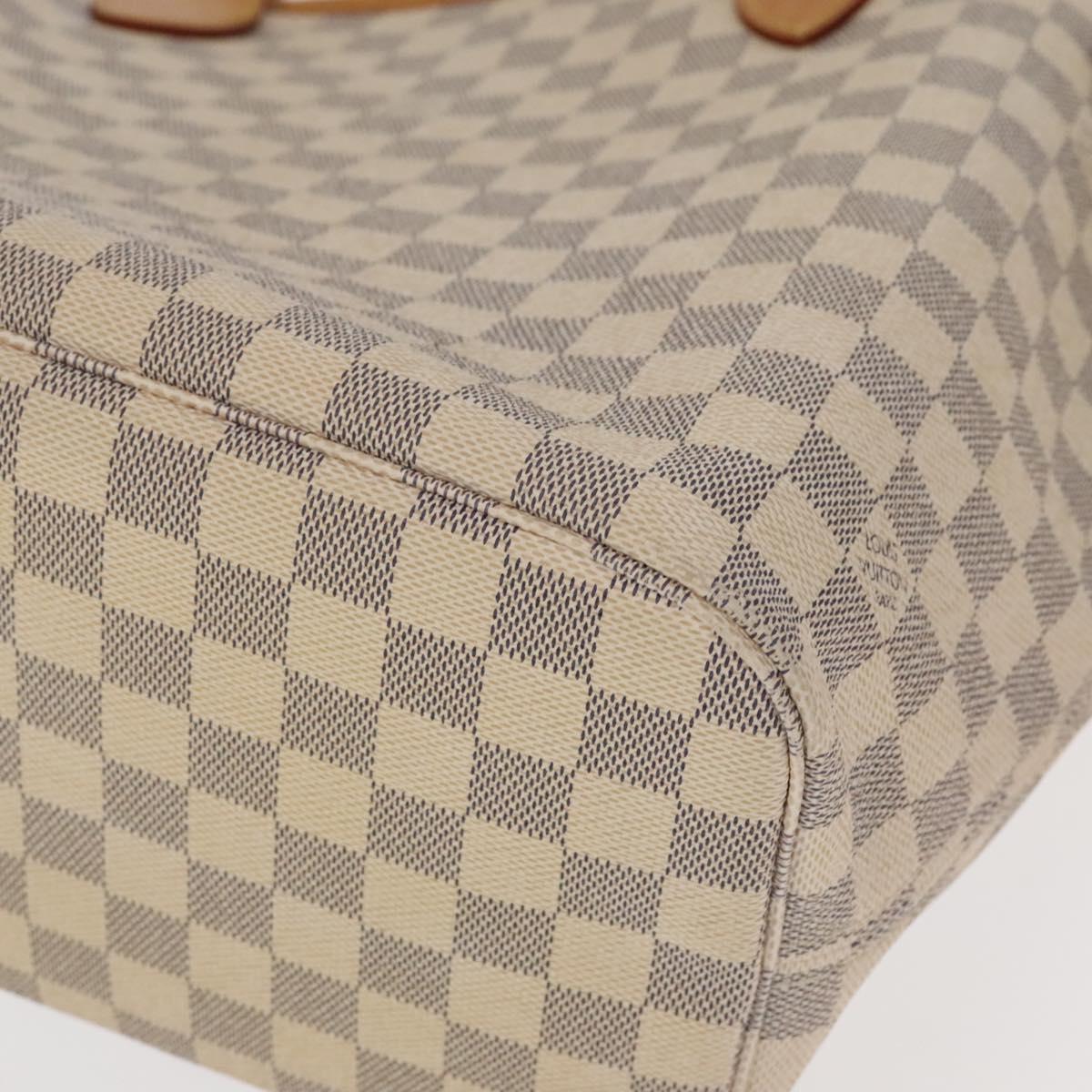 LOUIS VUITTON Damier Azur Neverfull MM Tote Bag N51107 LV Auth 101333A