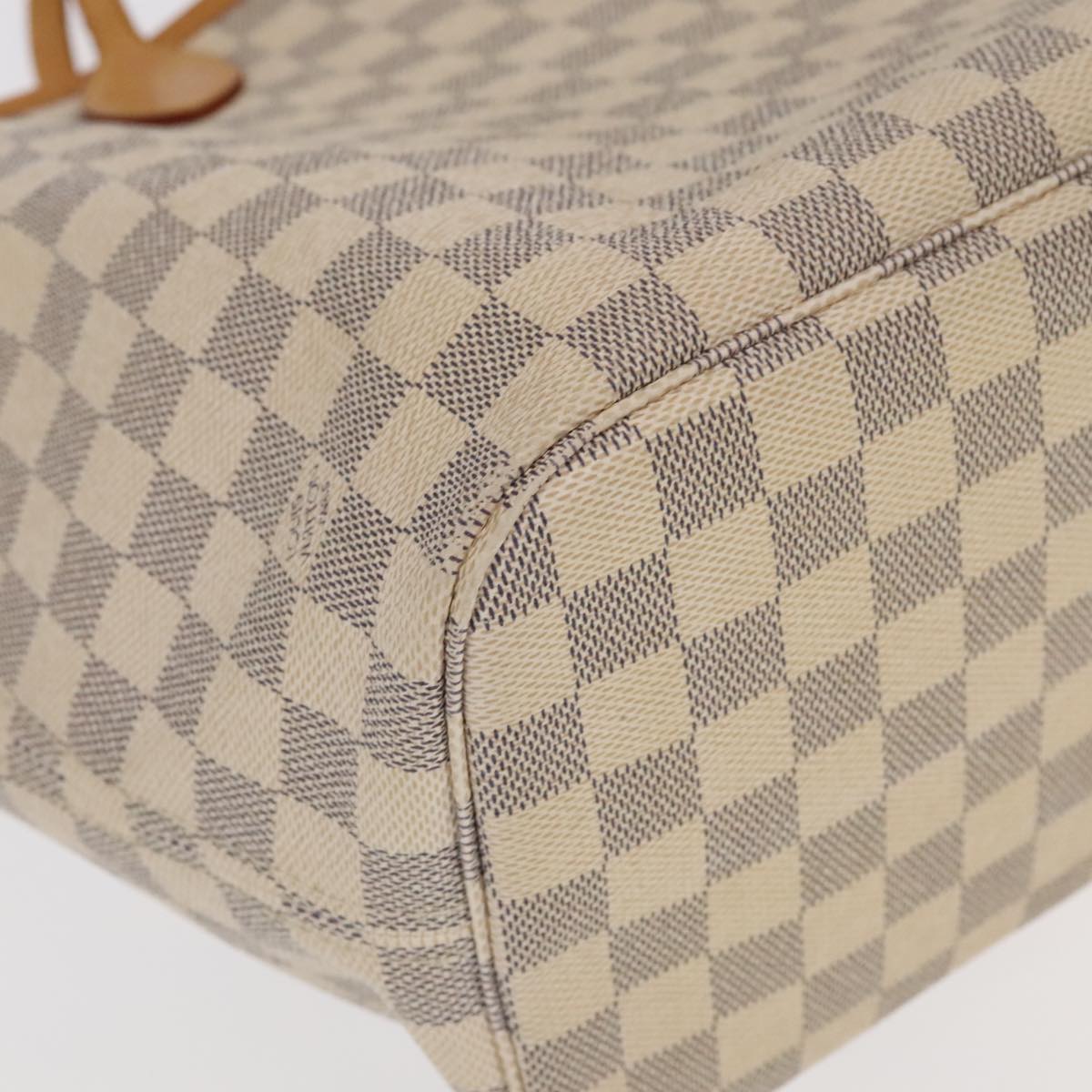 LOUIS VUITTON Damier Azur Neverfull MM Tote Bag N51107 LV Auth 101333A