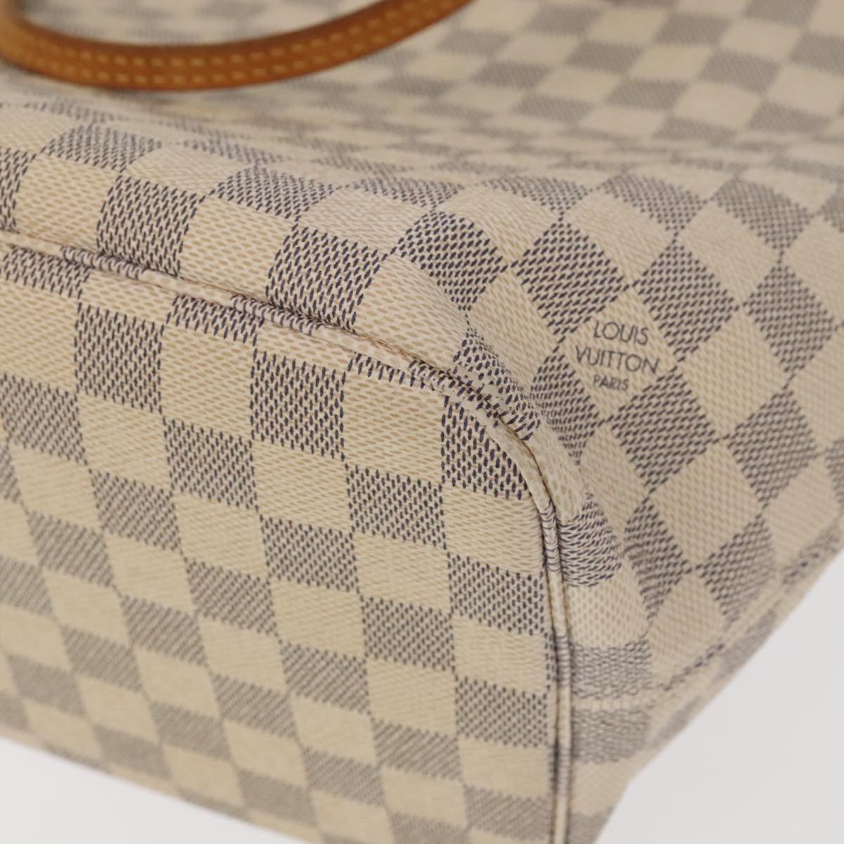 LOUIS VUITTON Damier Azur Neverfull MM Tote Bag N51107 LV Auth 101333A