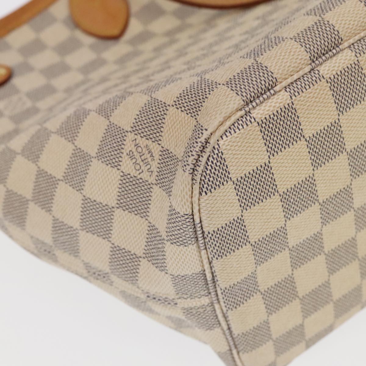 LOUIS VUITTON Damier Azur Neverfull MM Tote Bag N51107 LV Auth 101333A