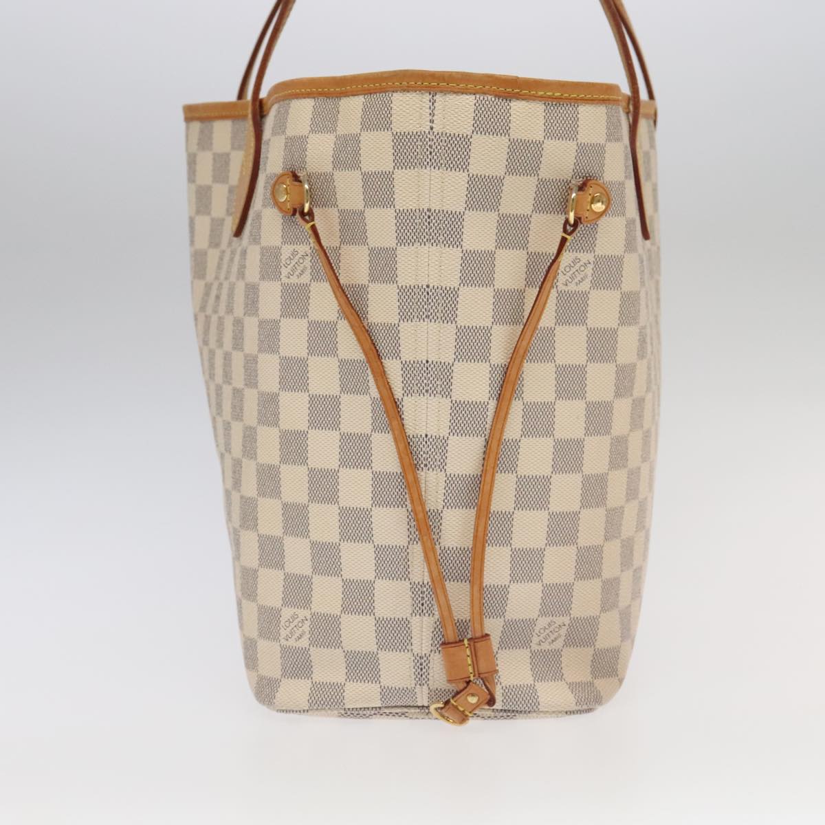 LOUIS VUITTON Damier Azur Neverfull MM Tote Bag N51107 LV Auth 101333A