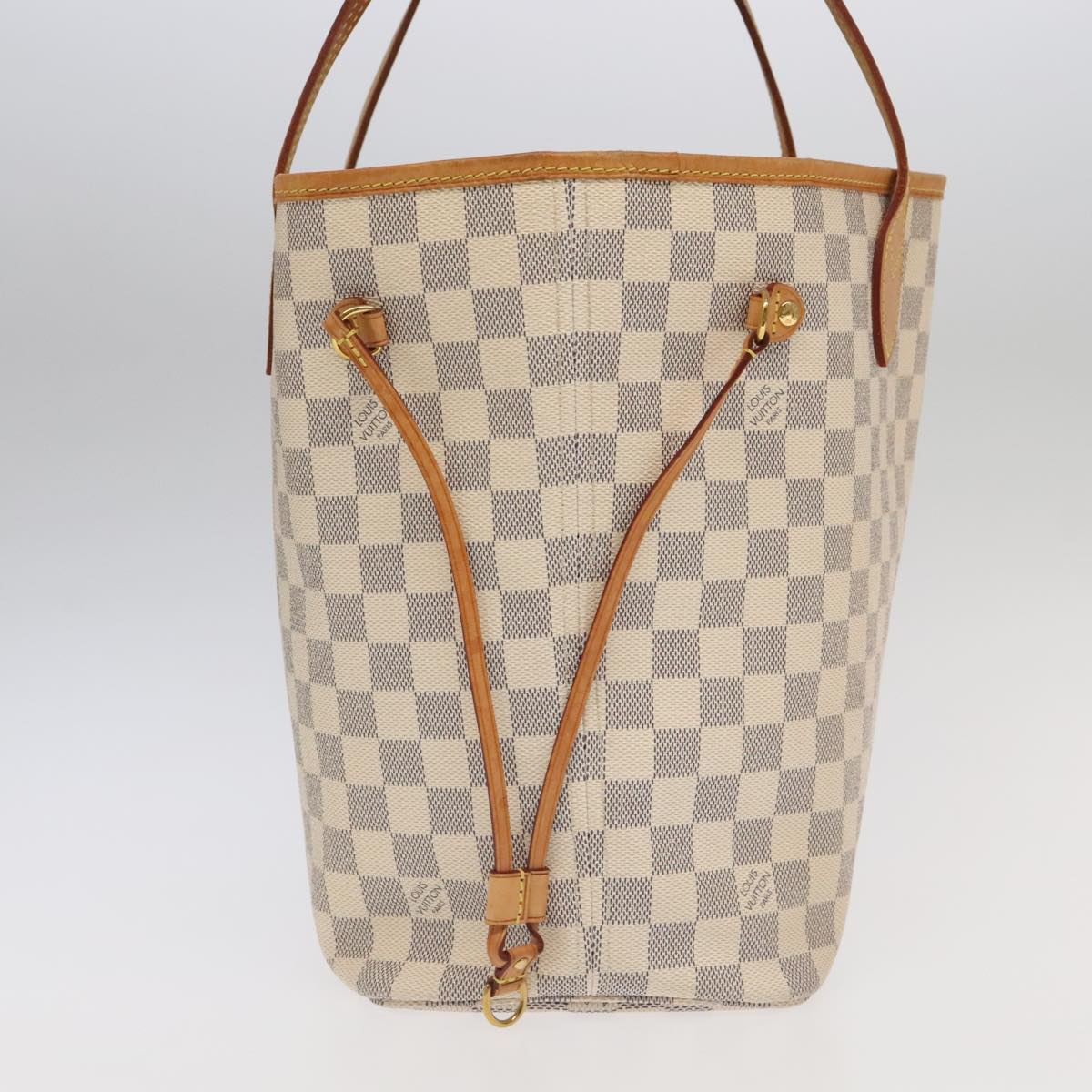 LOUIS VUITTON Damier Azur Neverfull MM Tote Bag N51107 LV Auth 101333A