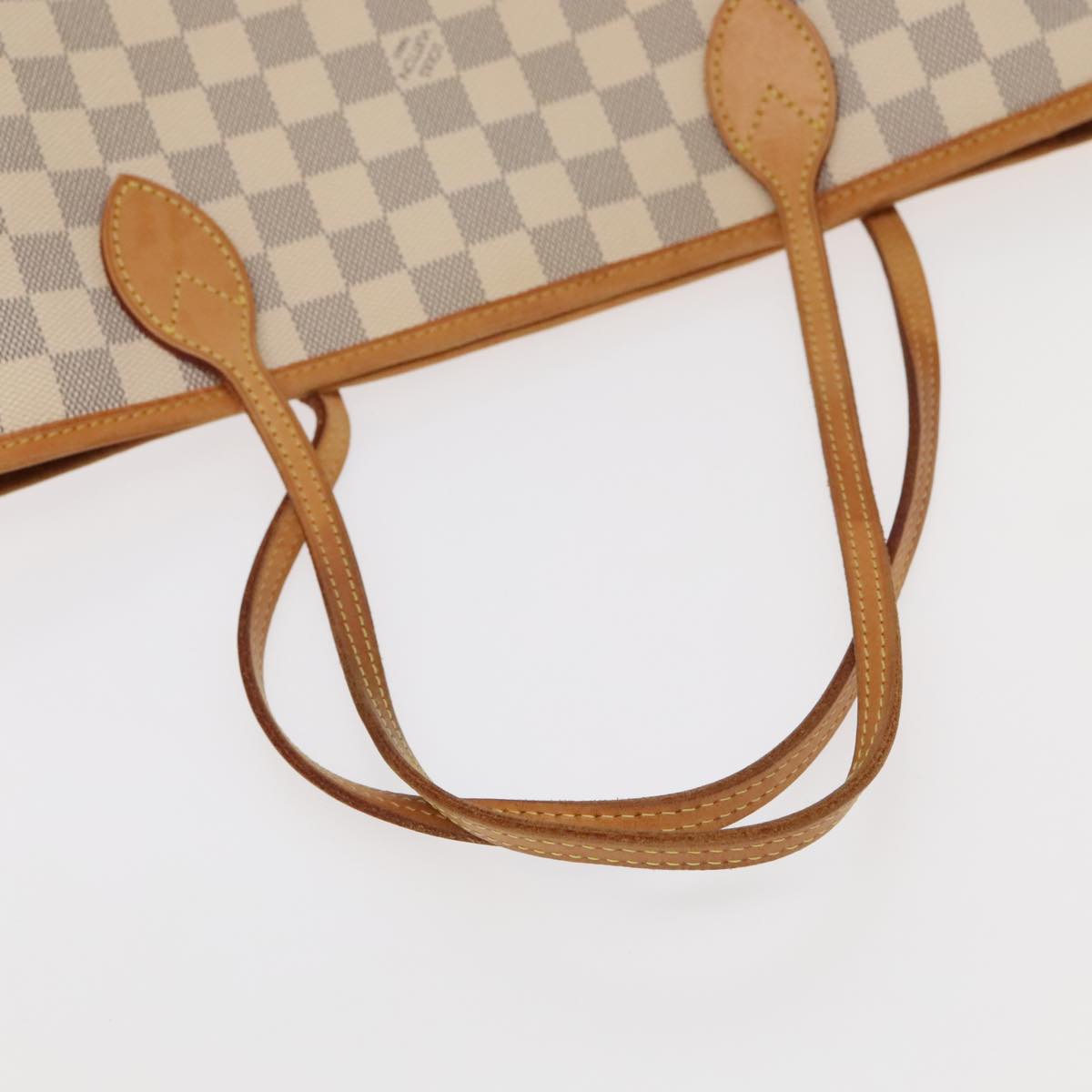 LOUIS VUITTON Damier Azur Neverfull MM Tote Bag N51107 LV Auth 101333A